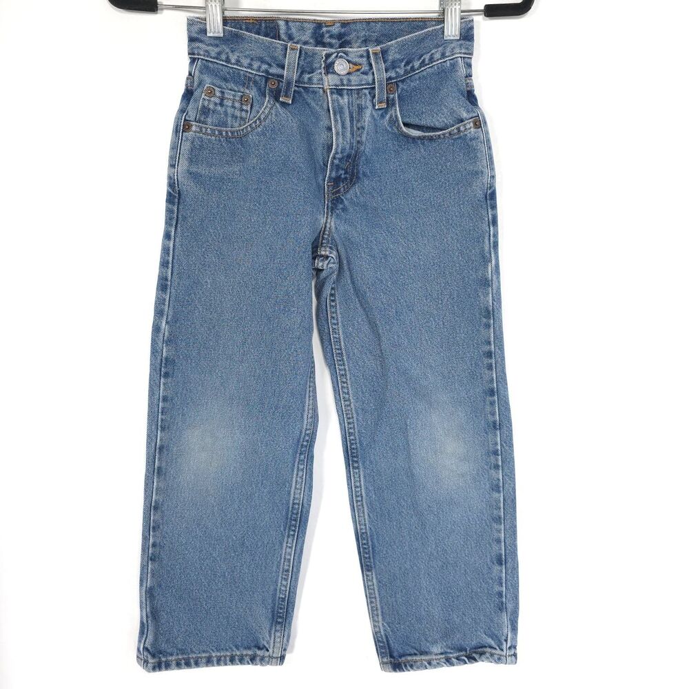 LEVI'S 550 Kids Unisex 8 Relaxed Fit Tapered Blue 100% Cotton VINTAGE